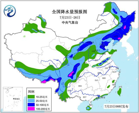 降水量预报图