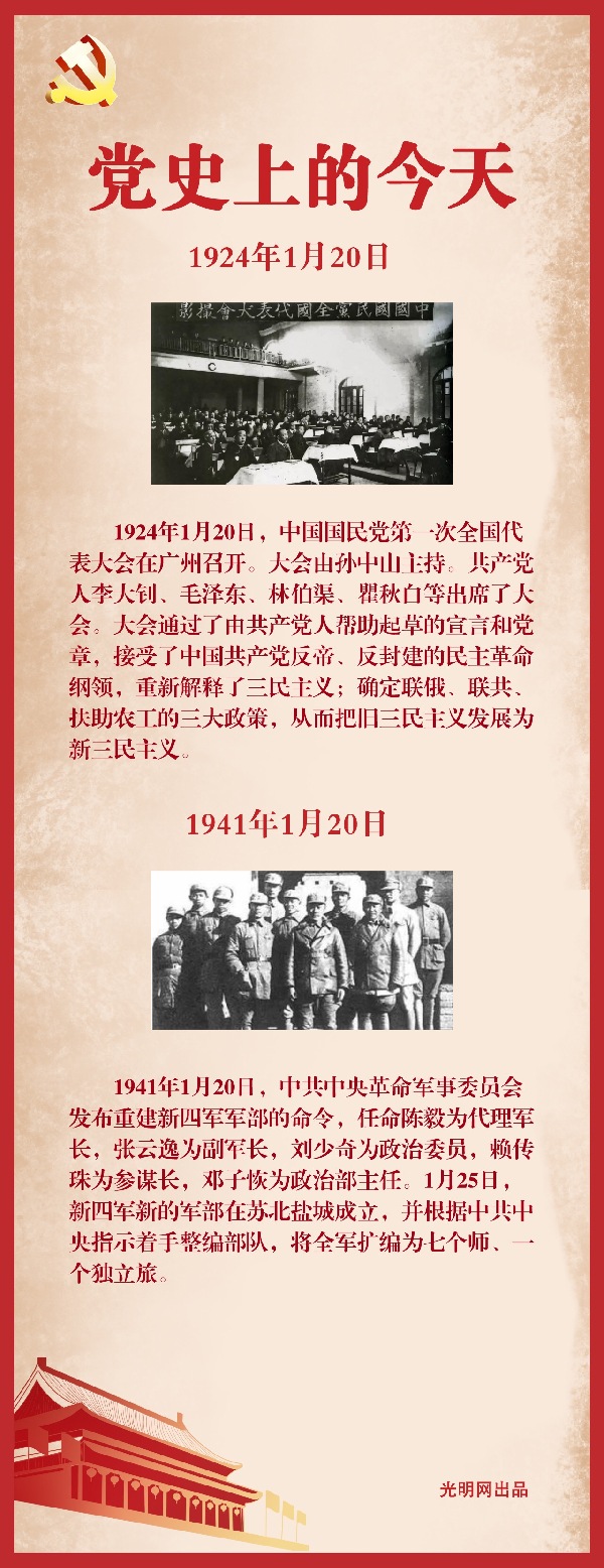 【党史上的今天】1941年1月20日中共中央军委发布重建