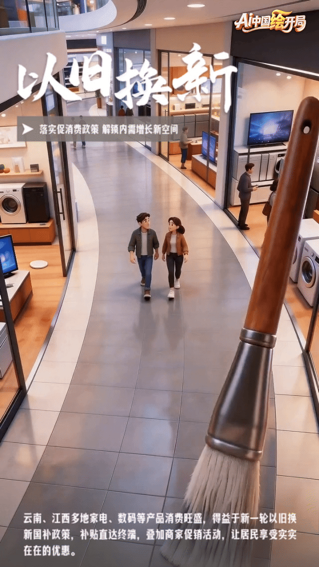 AI中国绘开局丨春启“十五五”!“一笔”绘出消费新图景