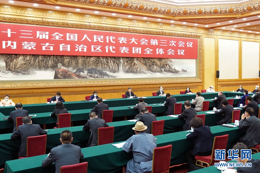 习近平参加内蒙古代表团审议