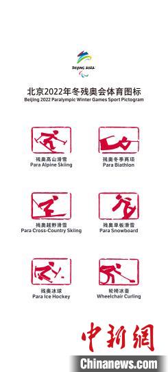 图为北京冬残奥会体育图标。北京冬奥组委供图