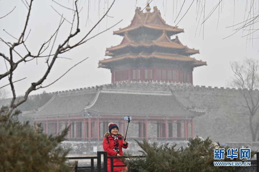 北京迎降雪