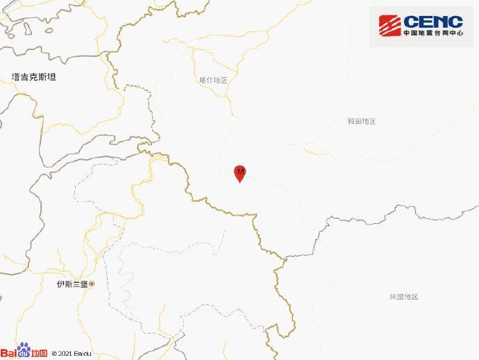 新疆喀什地区叶城县发生3.3级地震 震源深度93千米