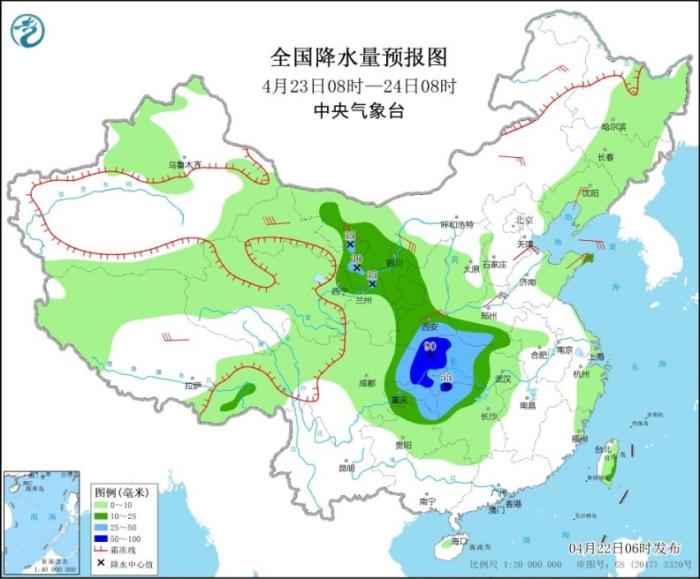 东北华北黄淮等地有小到中雨 南方局地伴有短时强降水