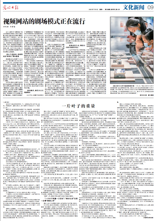光明日报参评第三十一届中国新闻奖报纸副刊作品《一片叶子的重量——脱贫攻坚的“黄杜行动”》公示