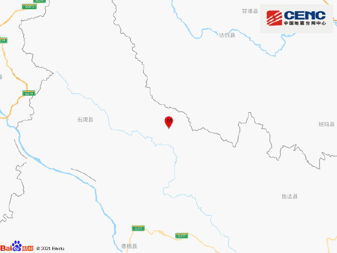 四川甘孜州石渠县发生4.0级地震 震源深度7千米