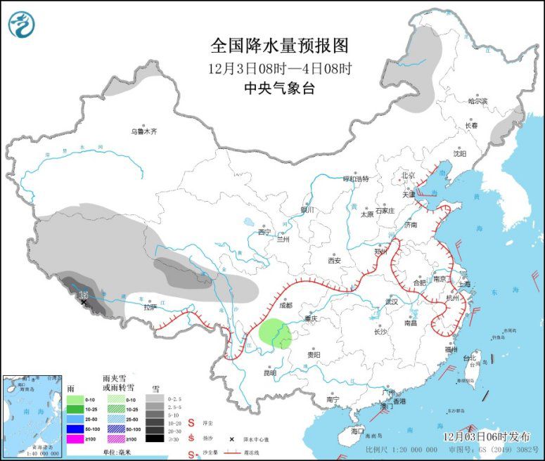 西藏西南部有较强降雪 全国大部天气晴好