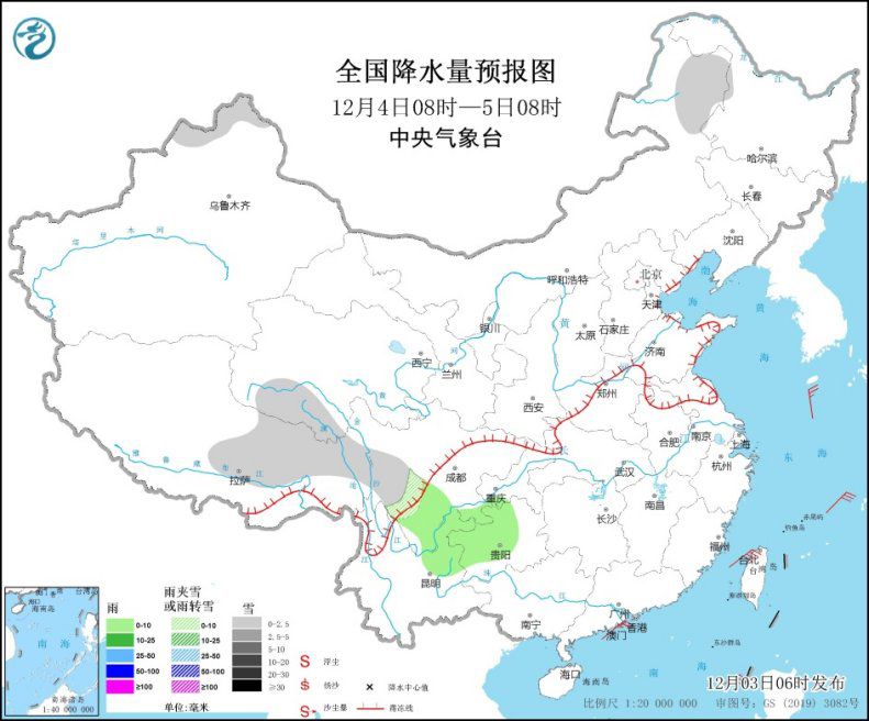 西藏西南部有较强降雪 全国大部天气晴好