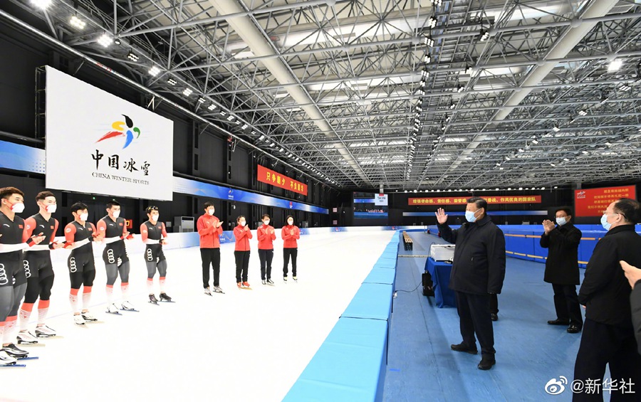 习近平在北京考察冬奥会、冬残奥会筹办备赛工作