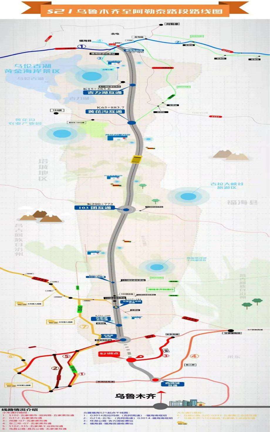 新疆s21高速线路图图片