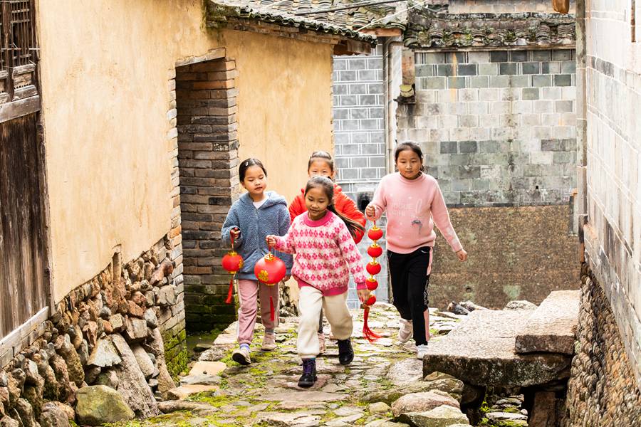 福建千年古村的传统仪式：“福谷”入仓 为新年祈福