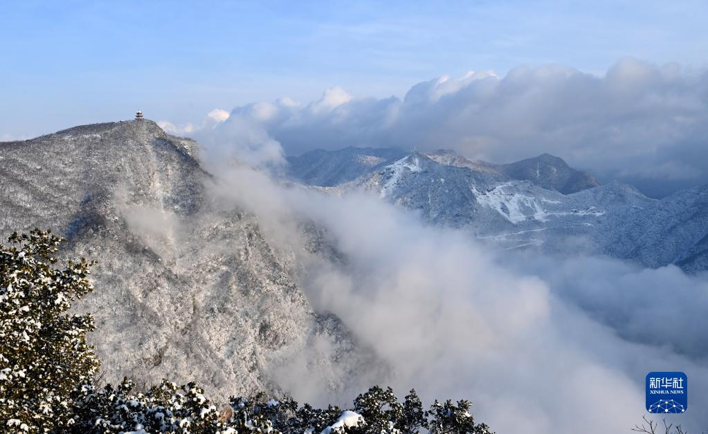 陕西汉中：龙头山雪中仙境