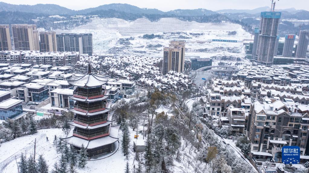 贵阳迎来降雪