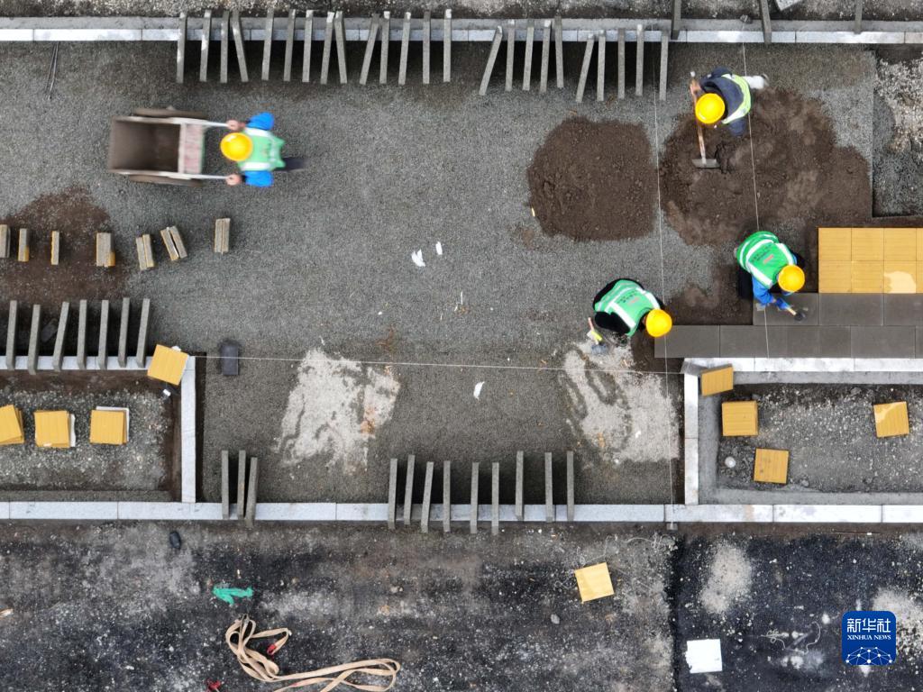 雄安新区容西片区奥威路工程接近尾声