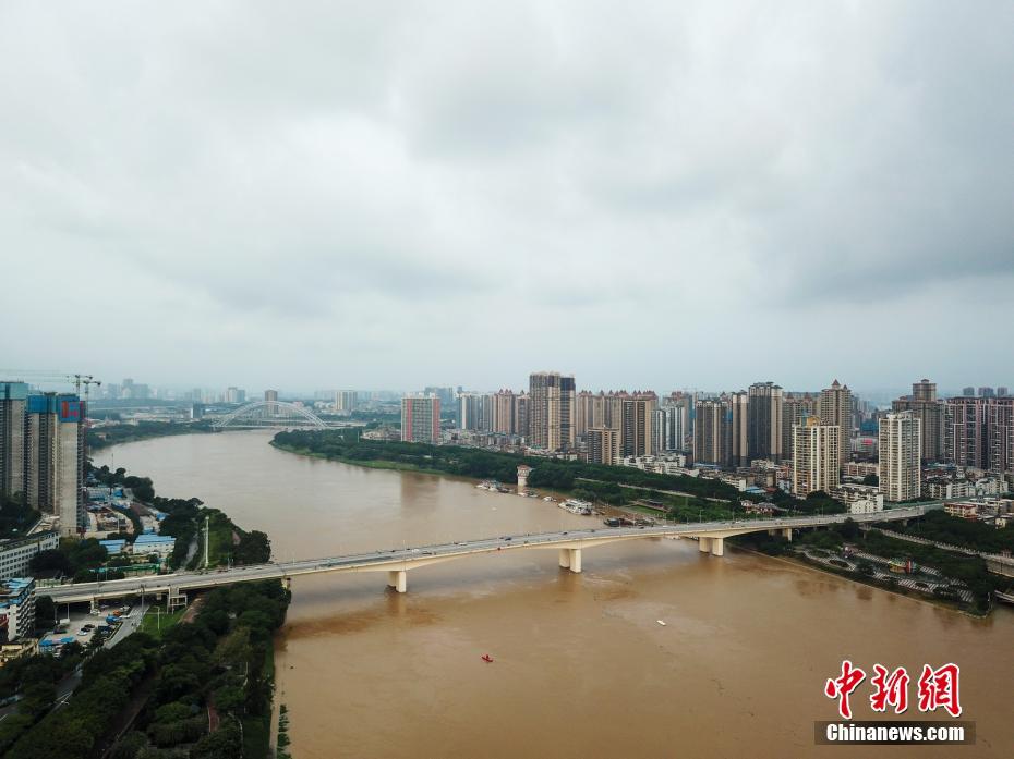 郁江广西南宁段出现超设防水位洪水