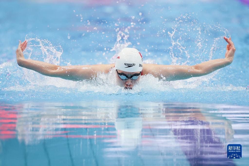 游泳——世锦赛：张雨霏获得女子100米蝶泳铜牌