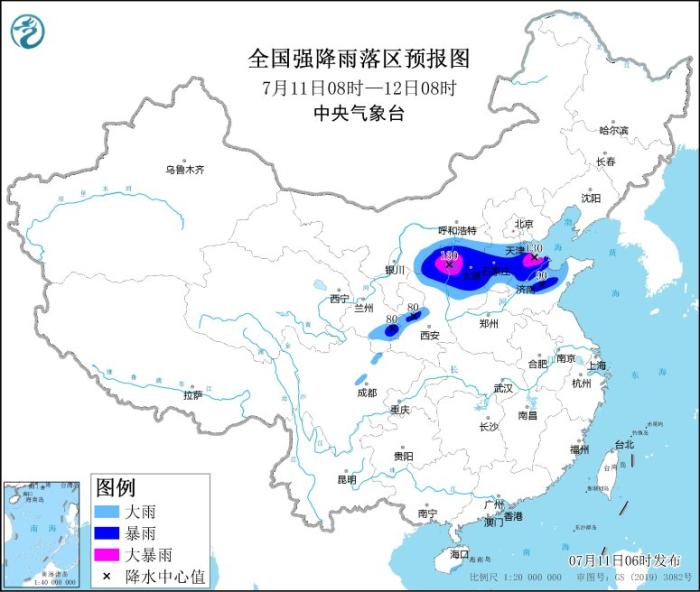 陕西山西等地有强降水 四川盆地江南等地有持续性高温