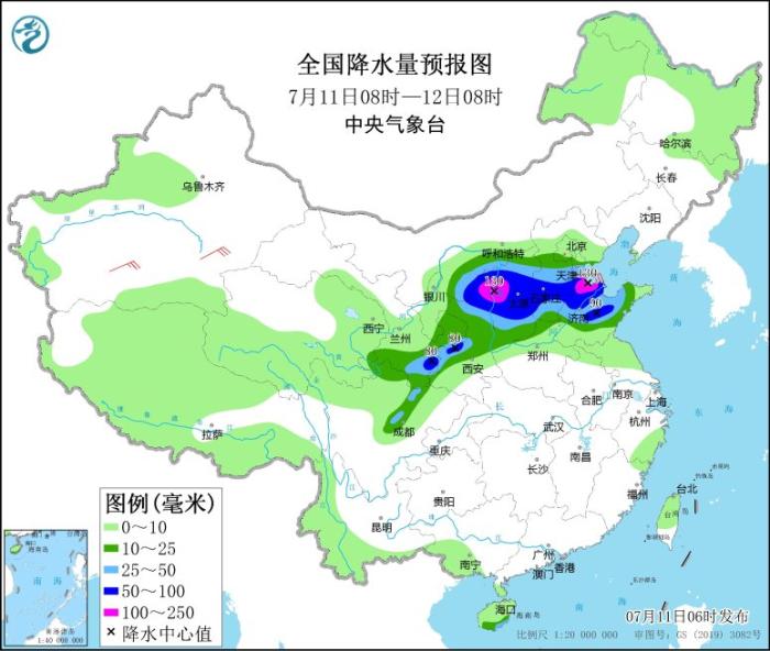 陕西山西等地有强降水 四川盆地江南等地有持续性高温