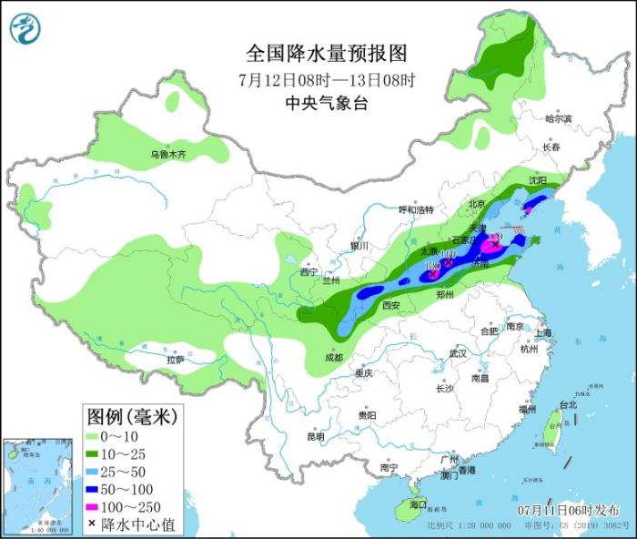 陕西山西等地有强降水 四川盆地江南等地有持续性高温