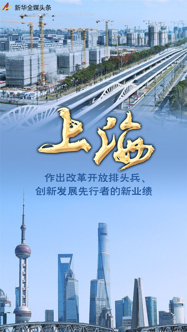 上海：作出改革开放排头兵、创新发展先行者的新业绩