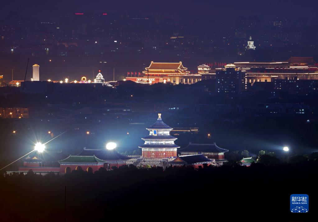 北京夜景 光明网
