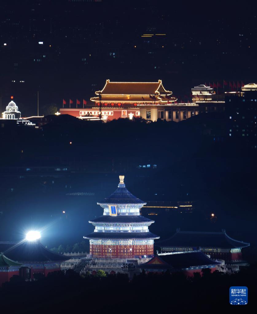 北京夜景 光明网