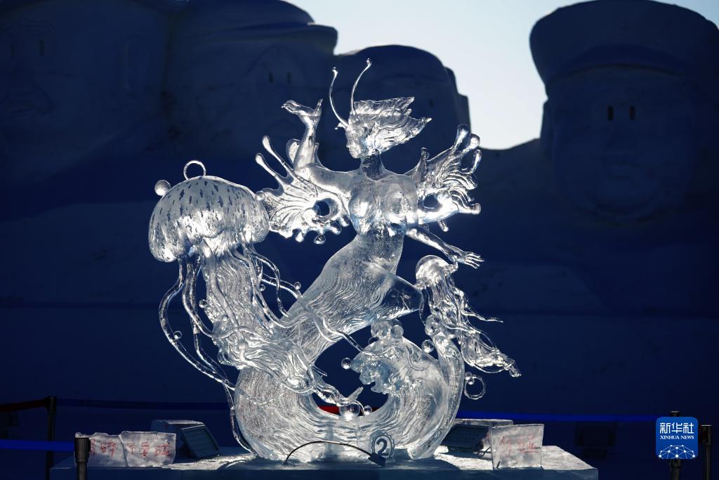 哈尔滨冰雪大世界：魅力冰雕引客来