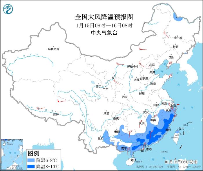 冷空气继续影响华南等地 江汉江南华南等地仍有雨雪天气
