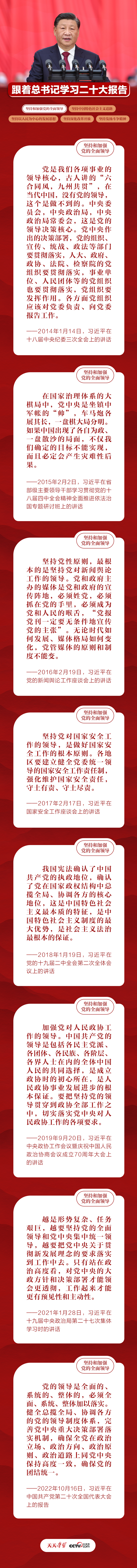 跟着总书记学习二十大报告｜坚决维护党中央权威和集中统一领导