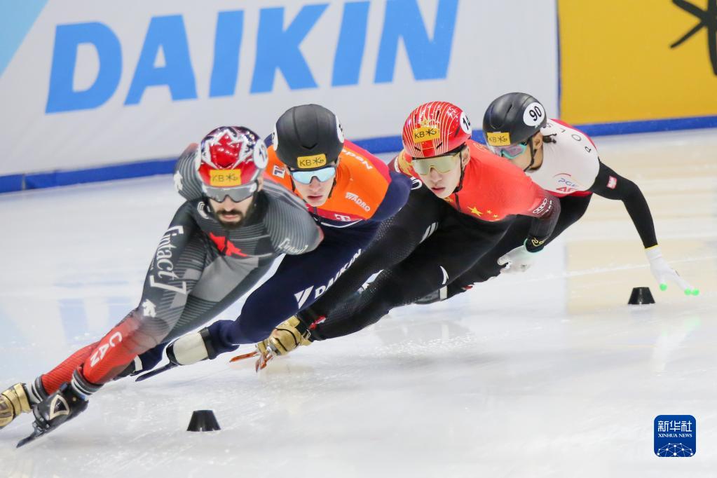 短道速滑——世锦赛：中国队晋级男子5000米接力决赛
