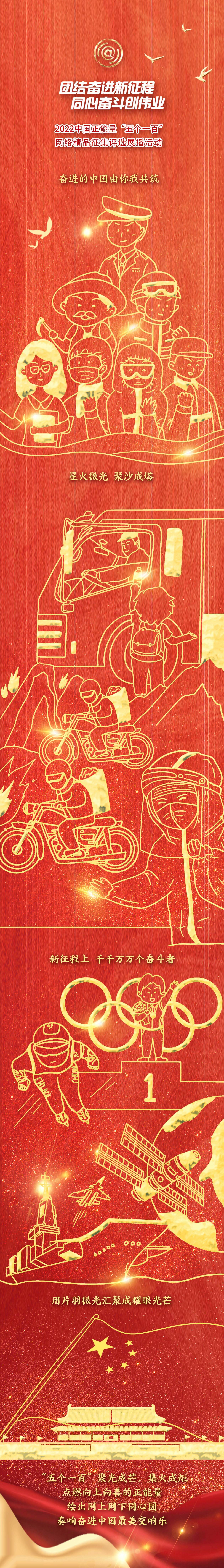 手绘漫画｜“五个一百”：奏响奋进中国最美交响乐