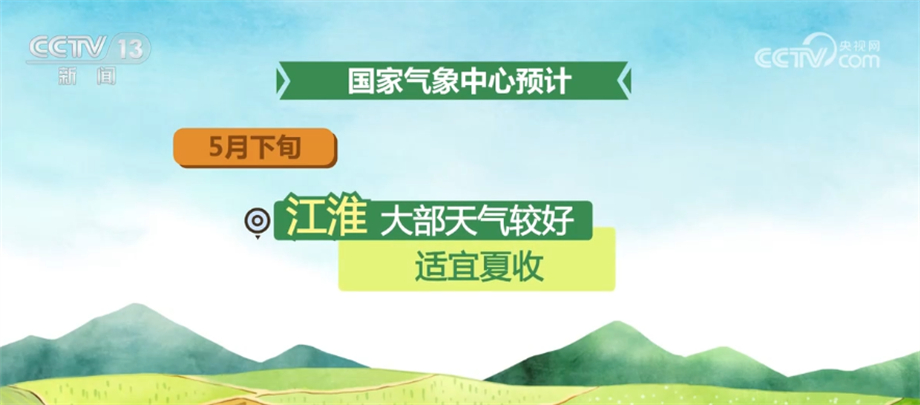 今年夏收夏种期间 大部分时段天气条件总体较好