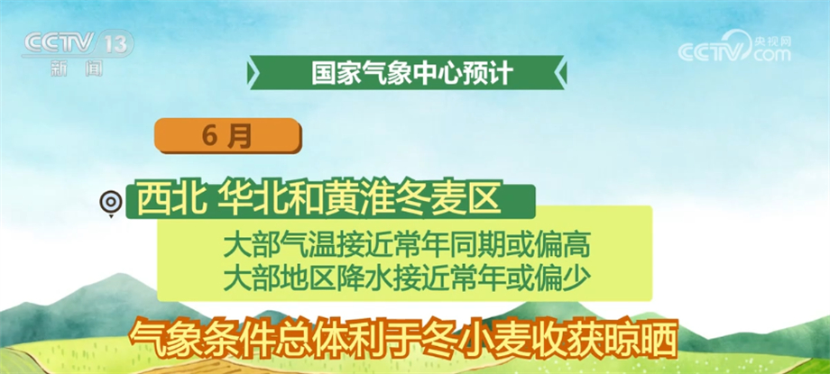 今年夏收夏种期间 大部分时段天气条件总体较好