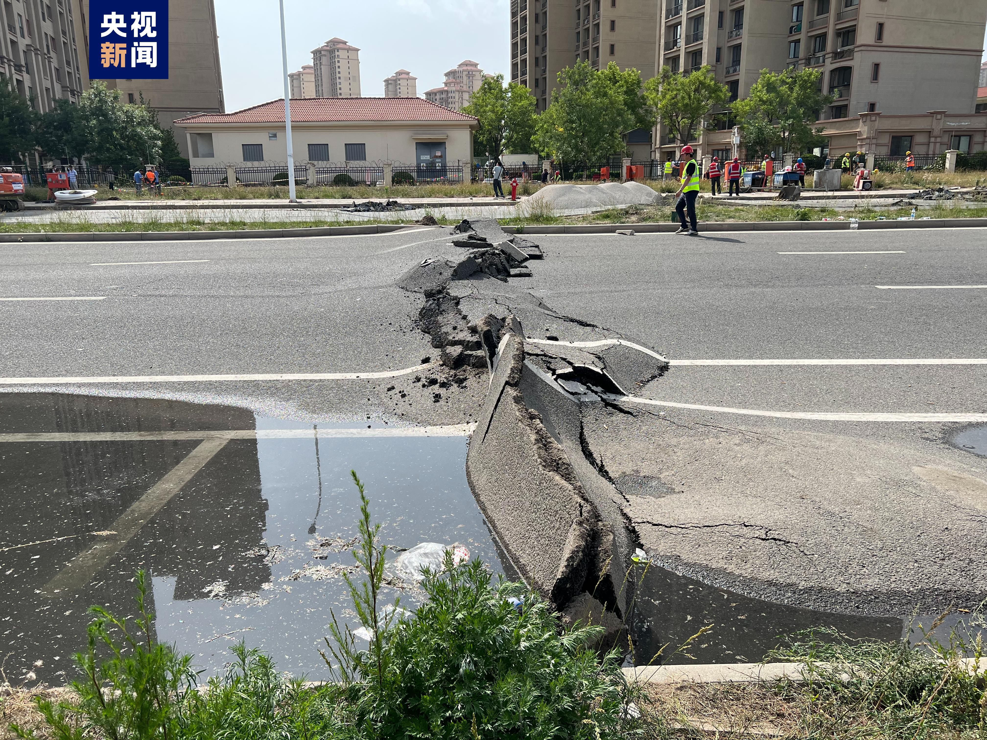 天津市津南区八里台镇局部发生地面沉降 受影响群众已妥善安置