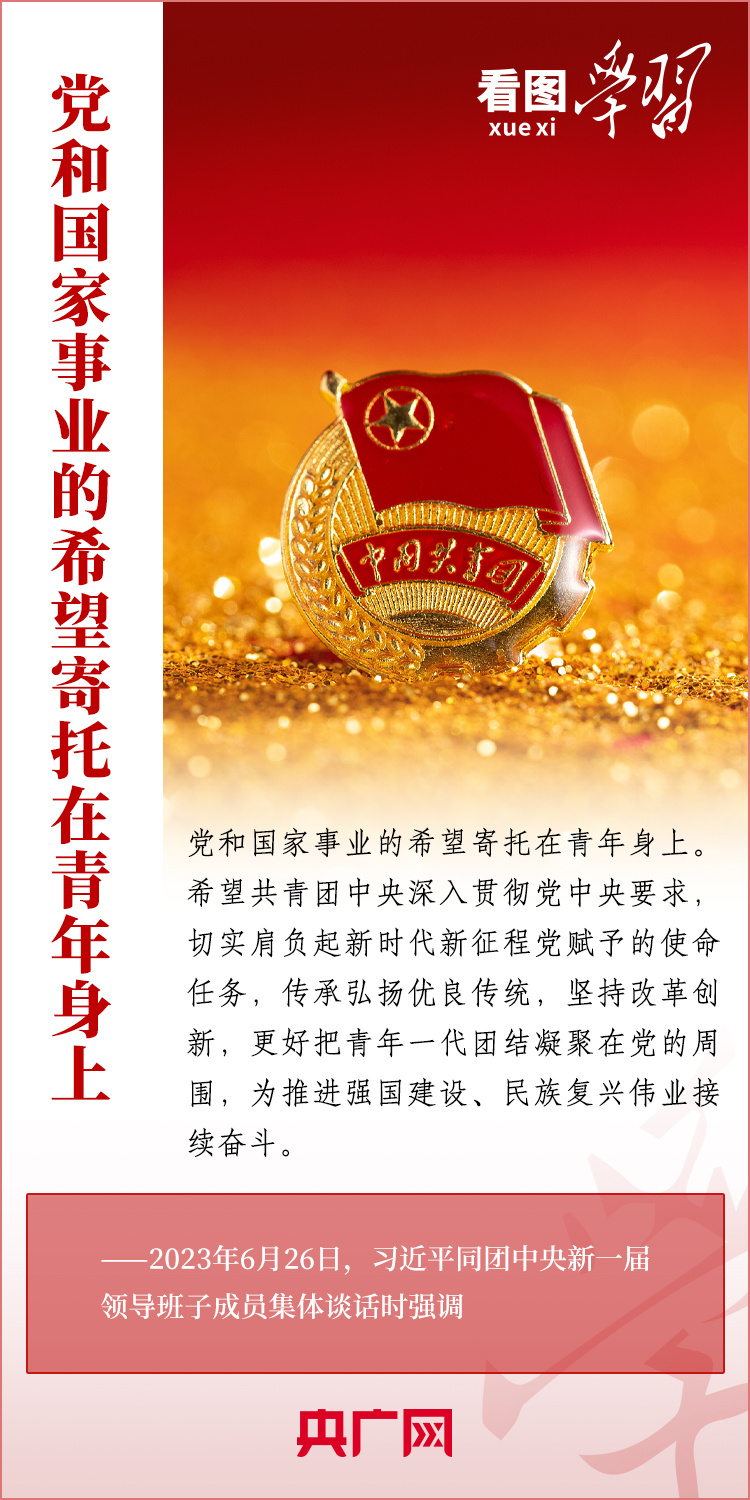 看图学习丨党和国家事业的希望寄托在青年身上