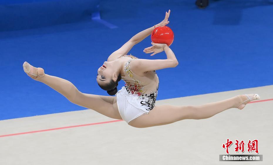 （成都大运会）大运会艺术体操开赛 中国队集体全能决赛第一轮暂列第一
