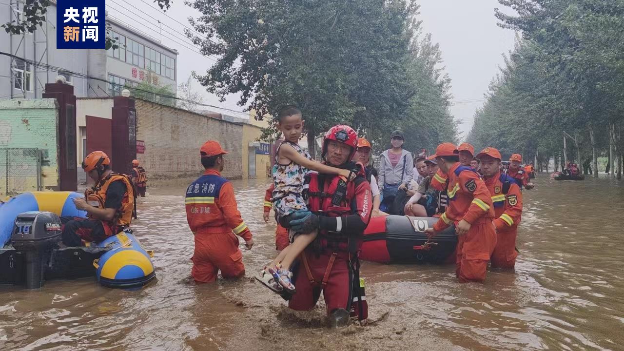 山东组建7支防汛救灾排涝队伍在河北展开救援