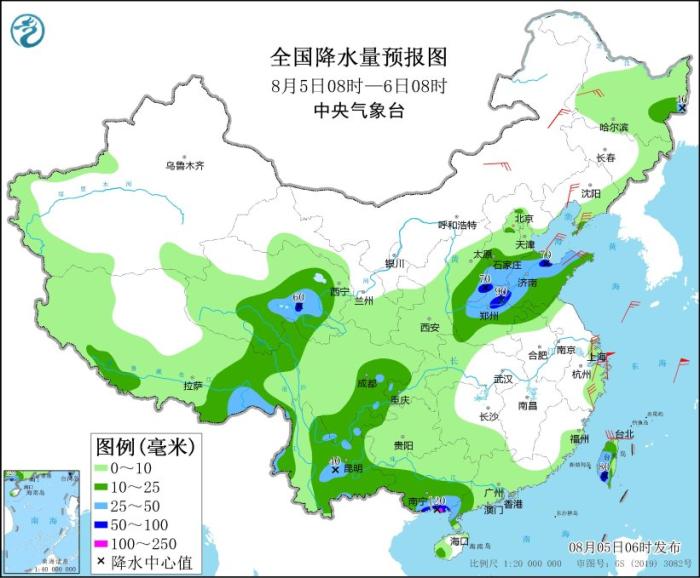 广西云南等地有强降雨 台风“卡努”继续影响东海等海域