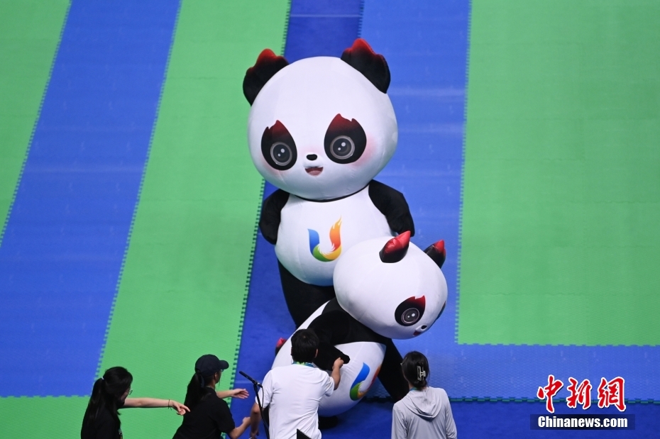 （成都大运会）盘点成都大运会赛场上的“显眼包”——吉祥物“蓉宝”