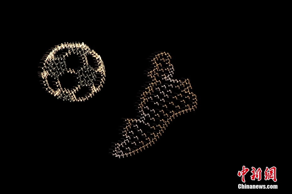 浙江杭州上演亚运倒计时30天无人机灯光秀 浙江杭州上演亚运倒计时30天无人机灯光秀