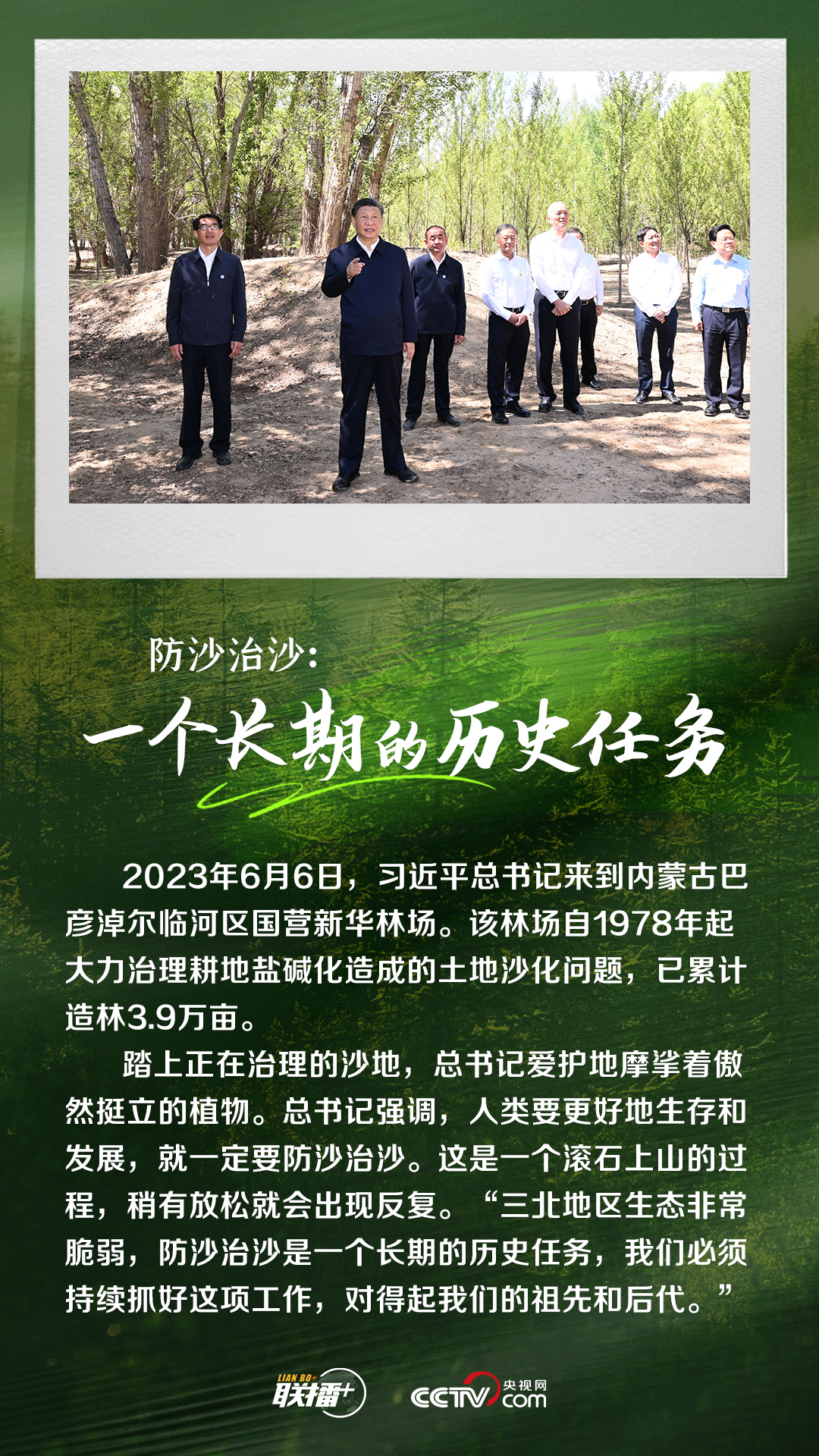 联播+｜造林护林 总书记始终心系这抹绿色