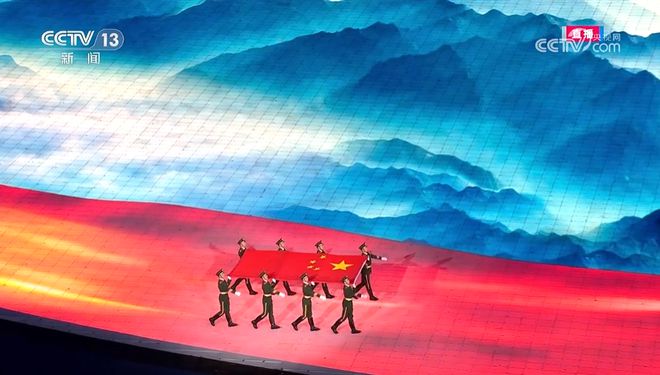 最美中国红！杭州亚运会开幕式五星红旗入场