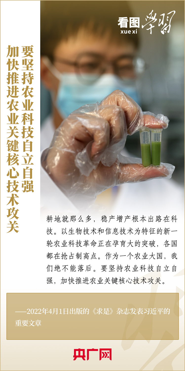 看图学习丨加快实现农业科技自立自强