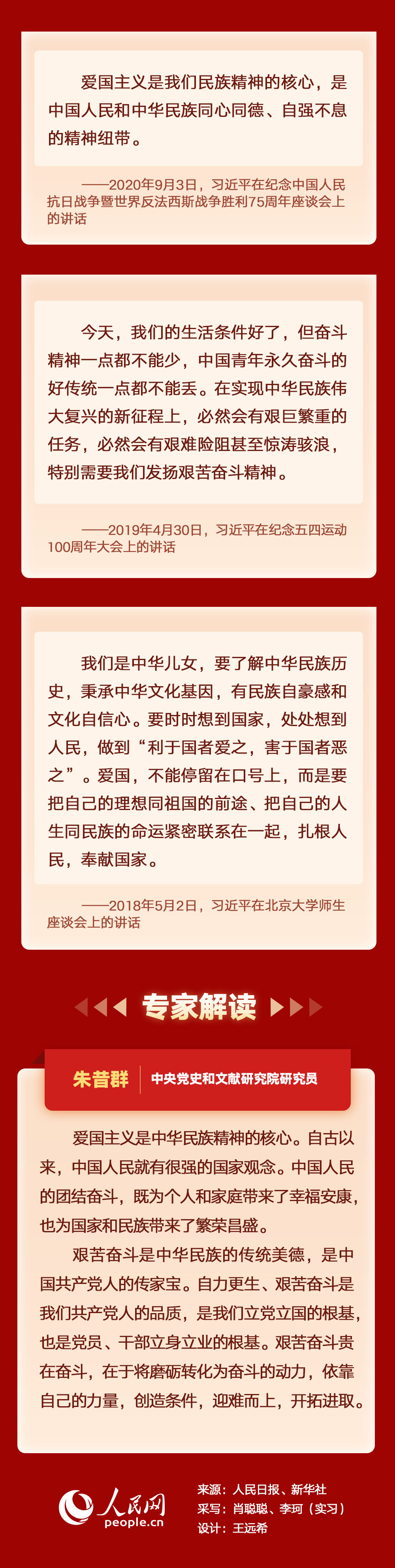 弘扬爱国奋斗精神 重温总书记这些话语