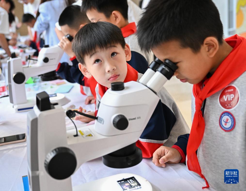 武汉小学生走进“好奇芯课堂”