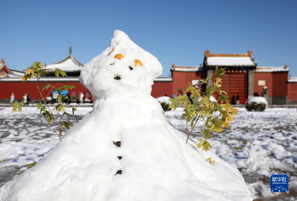 沈阳故宫迎初雪