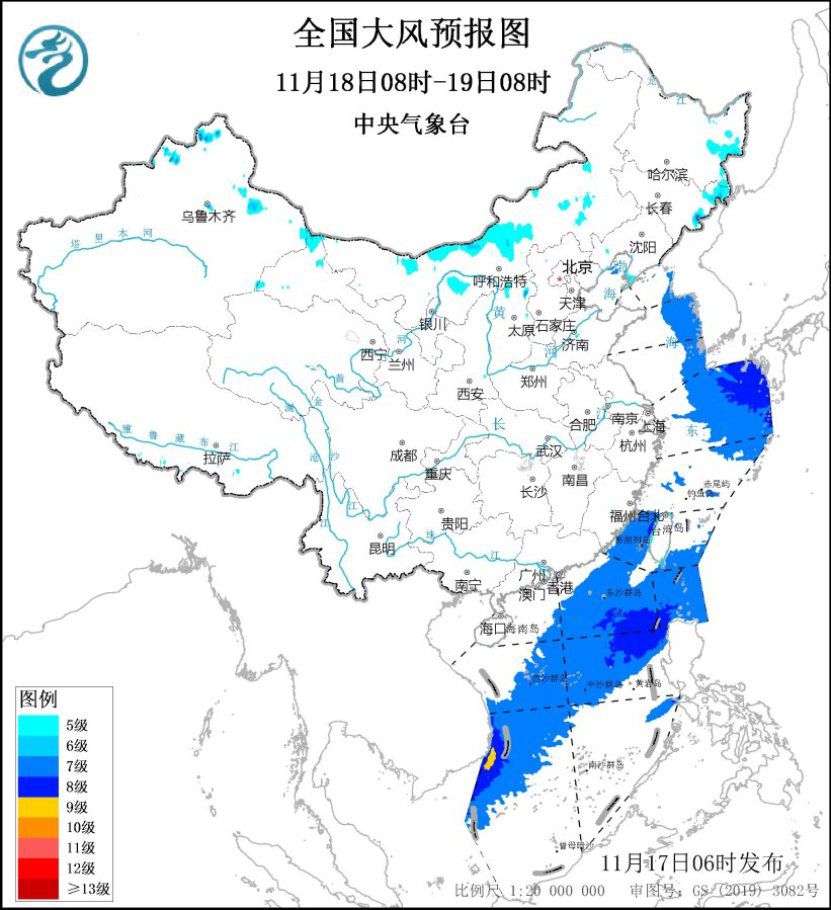 东部地区将出现大风降温天气 东北地区有雨雪天气
