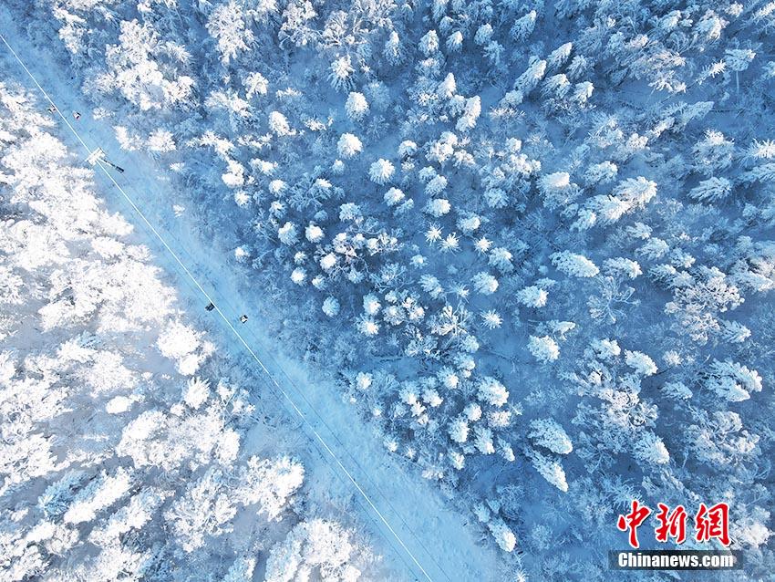 吉林北大湖高山雾凇幻美如画