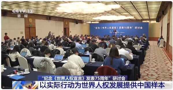 “纪念《世界人权宣言》发表75周年”研讨会 以实际行动为世界人权发展提供中国样本