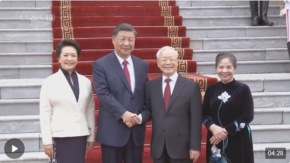 习近平同越共中央总书记阮富仲举行会谈